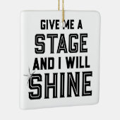ダンス学生の劇場のギフトは私にステージを与えます セラミックオーナメント (右)