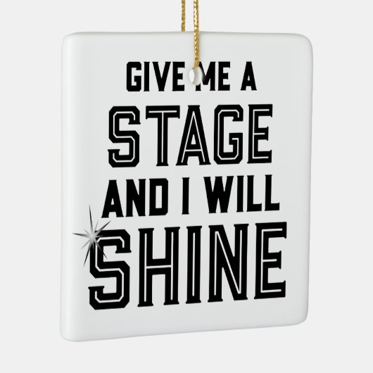 ダンス学生の劇場のギフトは私にステージを与えます セラミックオーナメント (右)