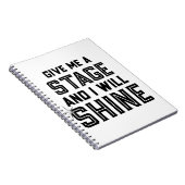 ダンス学生の劇場のギフトは私にステージを与えます ノートブック (右側)