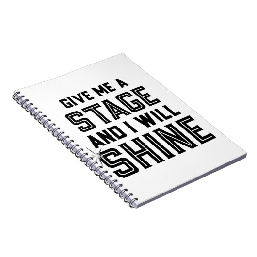 ダンス学生の劇場のギフトは私にステージを与えます ノートブック (右側)