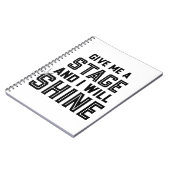 ダンス学生の劇場のギフトは私にステージを与えます ノートブック (左側)