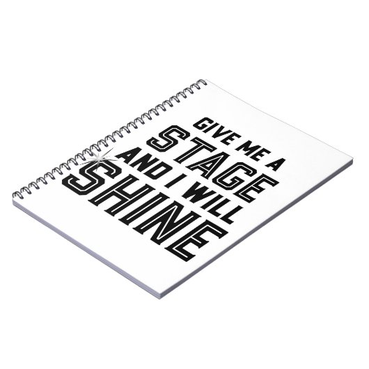 ダンス学生の劇場のギフトは私にステージを与えます ノートブック (左側)