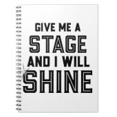 ダンス学生の劇場のギフトは私にステージを与えます ノートブック (正面)