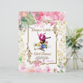 ダンス小さな女の子ダンス詩ウォーターカラー紙 (スタンド正面)