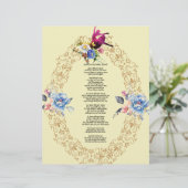 ダンス小さな女の子ダンス詩オンリネン紙 (スタンド正面)