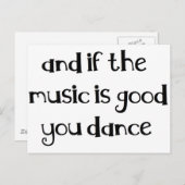 ダンス引用文 ポストカード (正面/裏面)