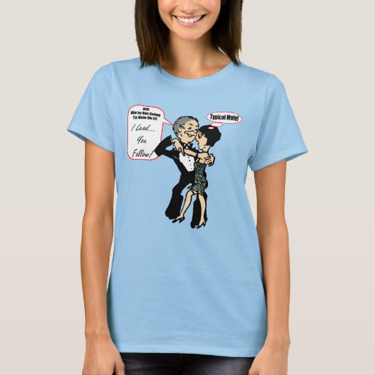 ダンス後を追衣服Tシャツをリード Tシャツ (正面)