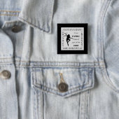 ダンス感動的引用文音符ブラック 缶バッジ (インサイチュ)