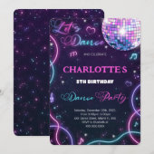 ダンス招待状 招待状 (正面/裏面)