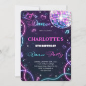 ダンス招待状 招待状 (正面)