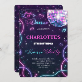 ダンス招待状 招待状
