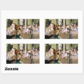 ダンス教室エドガー 長方形シール (シート)