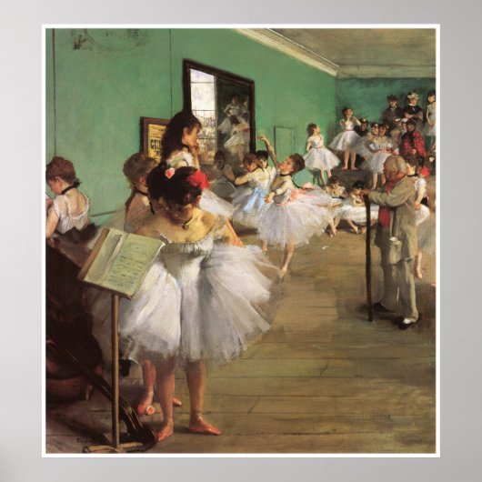 ダンス教室1874 - Edgar Degas ポスター (正面)