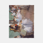 ダンス教室、エドガー・デガ フリースブランケット (正面)