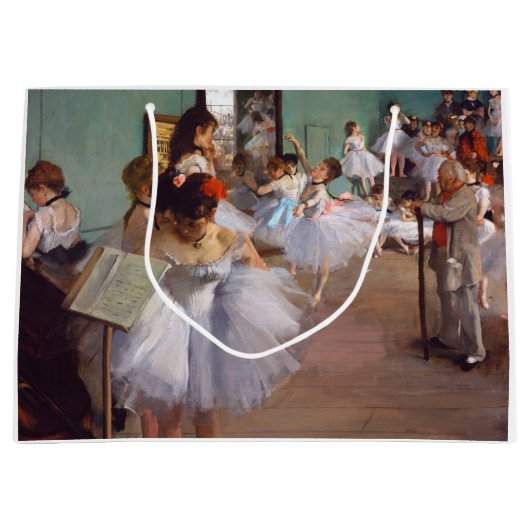 ダンス教室、エドガー・デガ ラージペーパーバッグ (正面)