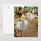 ダンス教室、有名な絵画 ポストカード (正面/裏面)