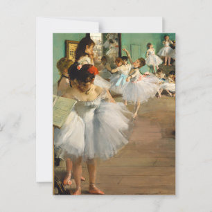 ダンス教室、有名な絵画 ポストカード