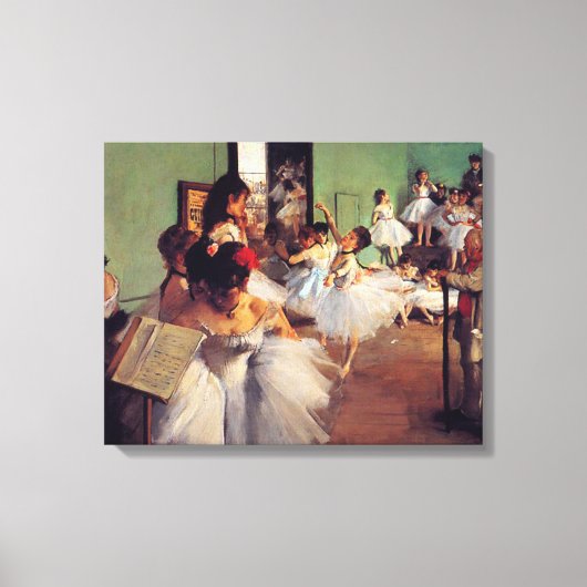 ダンス教室Edgar Degas キャンバスプリント (正面)