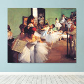 ダンス教室Edgar Degas キャンバスプリント (インサイチュ (ウッドフロア))