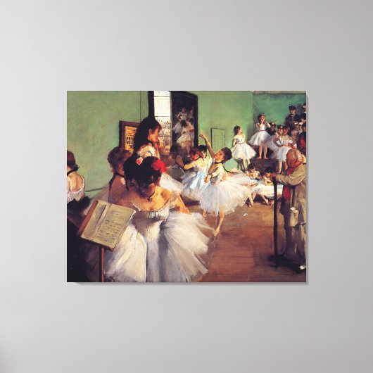 ダンス教室Edgar Degas キャンバスプリント (正面)