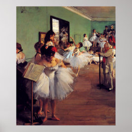 ダンス教室Edgar Degas ポスター