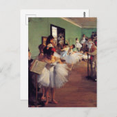 ダンス教室Edgar Degas ポストカード (正面/裏面)