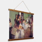 ダンス教室Edgar Degas 吊り下げ型タペストリー (傾斜あり)