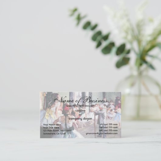 ダンス教室Edgar Degas 名刺 (スタンド正面)