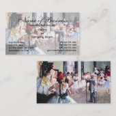 ダンス教室Edgar Degas 名刺 (正面/裏面)