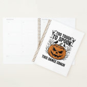 ダンス教師ハロウィンカボチャの彫刻Tシャツデザイン プランナー手帳 (ディスプレー)