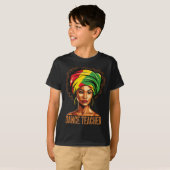 ダンス教師 アフロ アフリカ系アメリカ人 黒人の歴史 Tシャツ (正面フル)