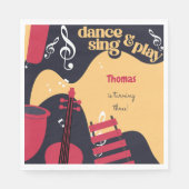 ダンス歌と遊子供の誕生日 スタンダードランチョンナプキン (正面)