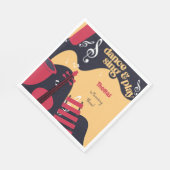 ダンス歌と遊子供の誕生日 スタンダードランチョンナプキン (角)