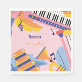 ダンス歌と遊子供の誕生日 スタンダードランチョンナプキン (正面)