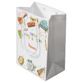 ダンス歌と遊子供の誕生日 ミディアムペーパーバッグ (裏面アングル)