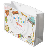ダンス歌と遊子供の誕生日 ラージペーパーバッグ (裏面アングル)