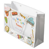 ダンス歌と遊子供の誕生日 ラージペーパーバッグ (正面アングル)