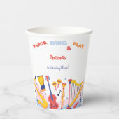 ダンス歌と遊子供の誕生日 紙コップ (正面)