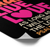 ダンス歌の賛美ライブラブ踊りクリスチャンメンズ ポスター (角)