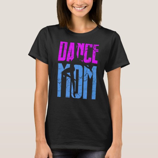 ダンス母ヒョウ踊り母の日 Tシャツ (正面)