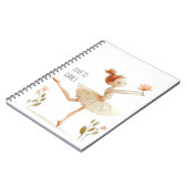 ダンス水彩好きかわいいバレエ団 ノートブック (左側)