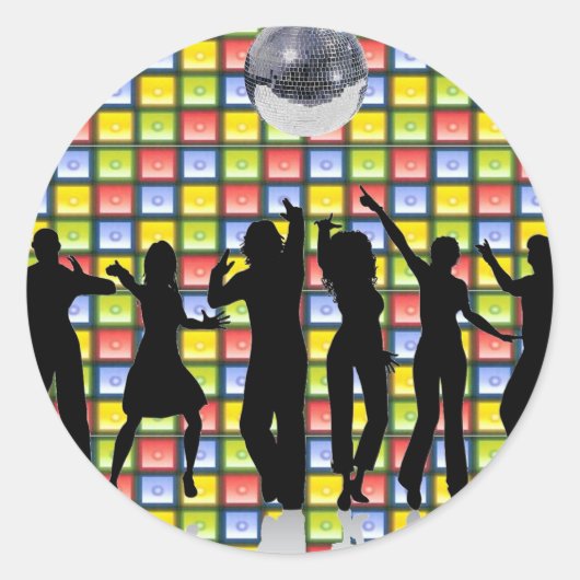 ダンス熱 ラウンドシール (正面)