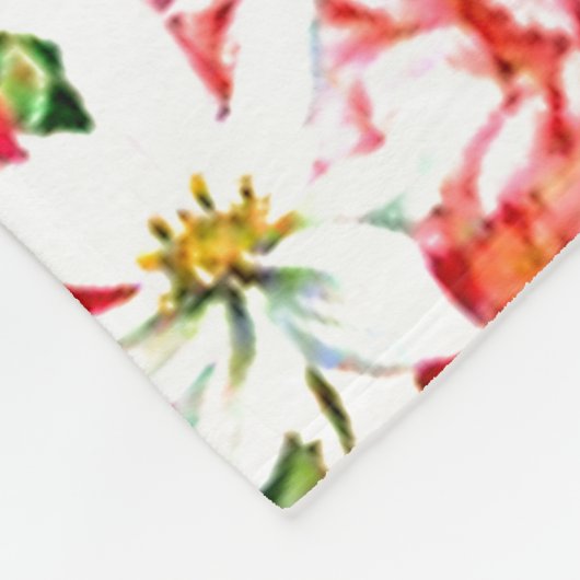 ダンス生まれフローラ「ダンスへ」 パーソナライズされた フリースブランケット (角)