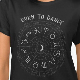 ダンス生まれ〔占星術の〕十二宮図 Tシャツ