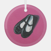 ダンス用スリッパ ガラスオーナメント (正面)