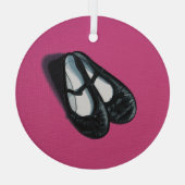 ダンス用スリッパ ガラスオーナメント (裏面)