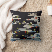 ダンス着物ランニング、の水、落下葉フローラ クッション (ブランケット)