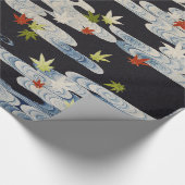 ダンス着物ランニング、の水、落下葉フローラ ラッピングペーパー (角)
