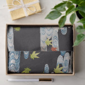 ダンス着物ランニング、の水、落下葉フローラ 薄葉紙 (ギフト)