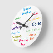 ダンス移動クロック ラウンド壁時計 (傾斜)